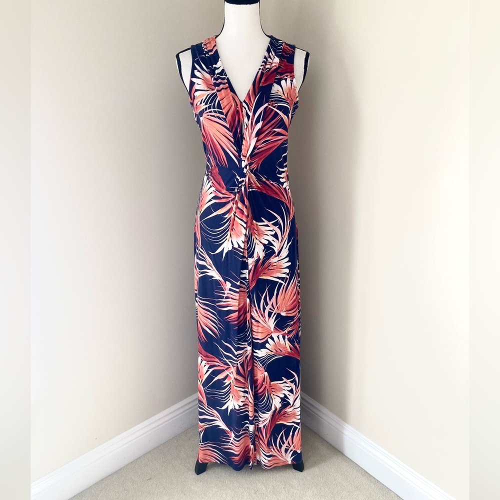 Tommy Bahama Fireworks Fronds Tambour Maxi Dress Size M - Picture 7 of 14